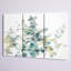 Farmhouse Eucalyptus Natural Element - 3 pièces, reproduction d'art sur toile tendue-40996884