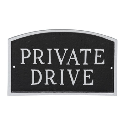 Large Arch Private Drive Statement Plaque Sign