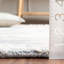 Tapis gris / ivoire en laine / coton touffeté à la main Delaina-580798962