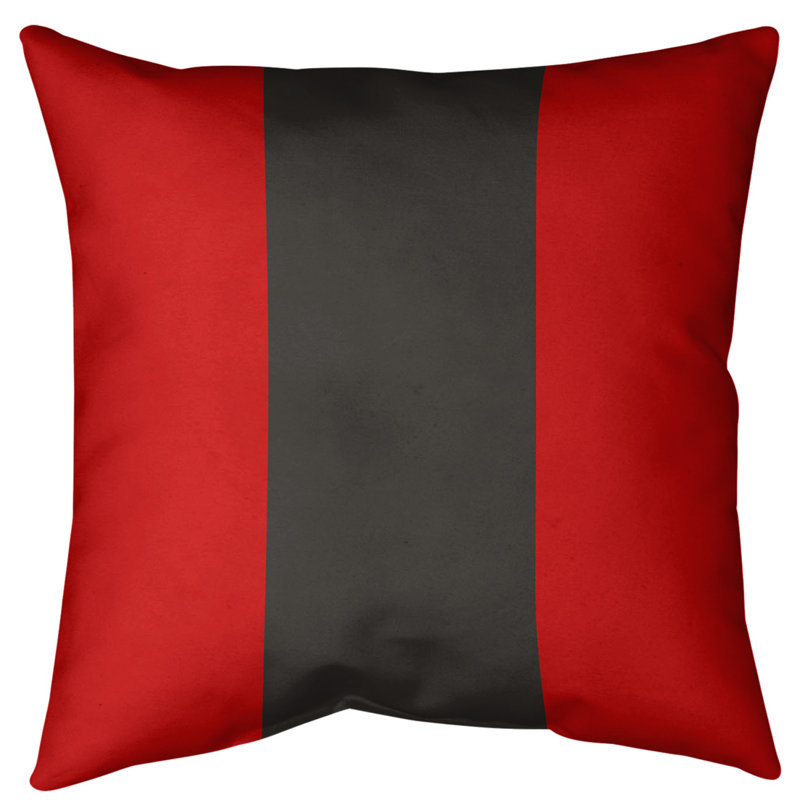 Coussin Euro, Rouge / Étain, Duvet synthétique, Polyester filé