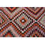 Tapis rouge élégant en laine Kilim