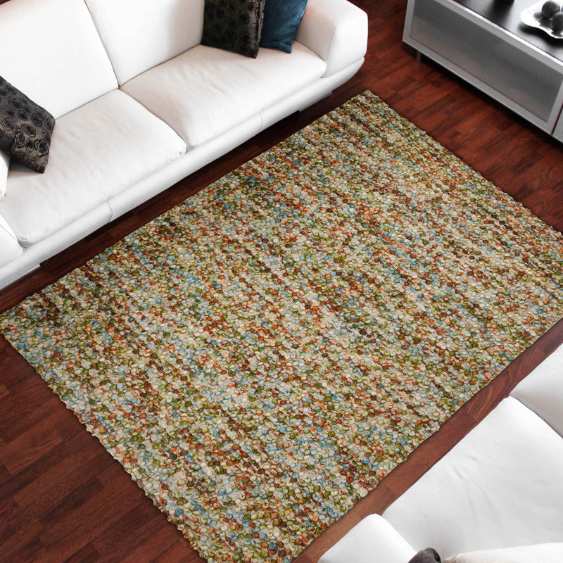 Avarni Hand Loomed Wool Area Rug, Rectangle 3'6" x 5'6"