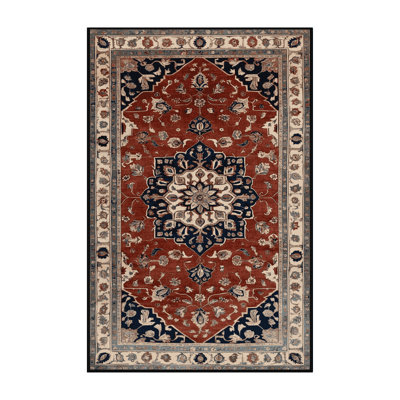 Machine Washable Turkish Brown Area Rug