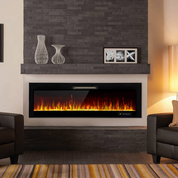 Symple Stuff Whitmarsh 60'' W Electric Fireplace & Reviews | Wayfair