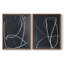 Série ABSTRACT DCV - reproduction encadrée de qualité supérieure - prête à être accrochée - aucun clou requis - aucun clou requis-108029765-108029767