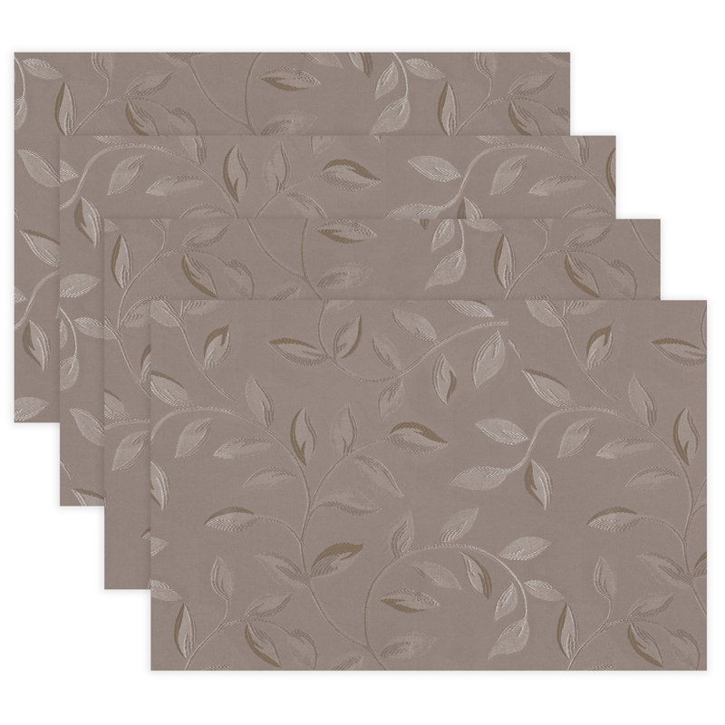 Ensemble de napperons 4 pièces Vines, Taupe
