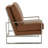 Lexington Avenue Modern Leather Accent Armchair - Brushed Stainless Steel Sled Base Mid Century Luxury Lounge Chair-1546508922-1582202555