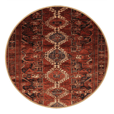 Machine Washable Persian Brown Area Rug