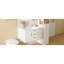 Meuble-lavabo de 36 po, mural, 2 tiroirs, espace de rangement suffisant, fabrication de haute qualité, charnières, poignées antirouille, surface peinte imperméable, lavabo de 36 po x 18 po, peu encombrant, blanc,