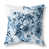 Motif floral bleu