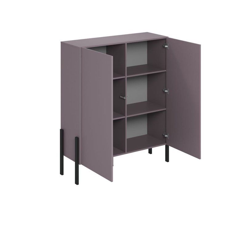 Shantal Highboard Accent Chest, Plum