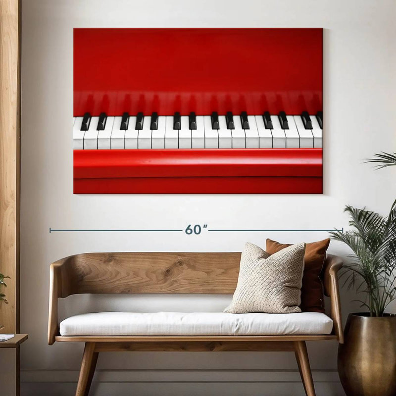 Abarca Red Piano, 34" H x 51" W