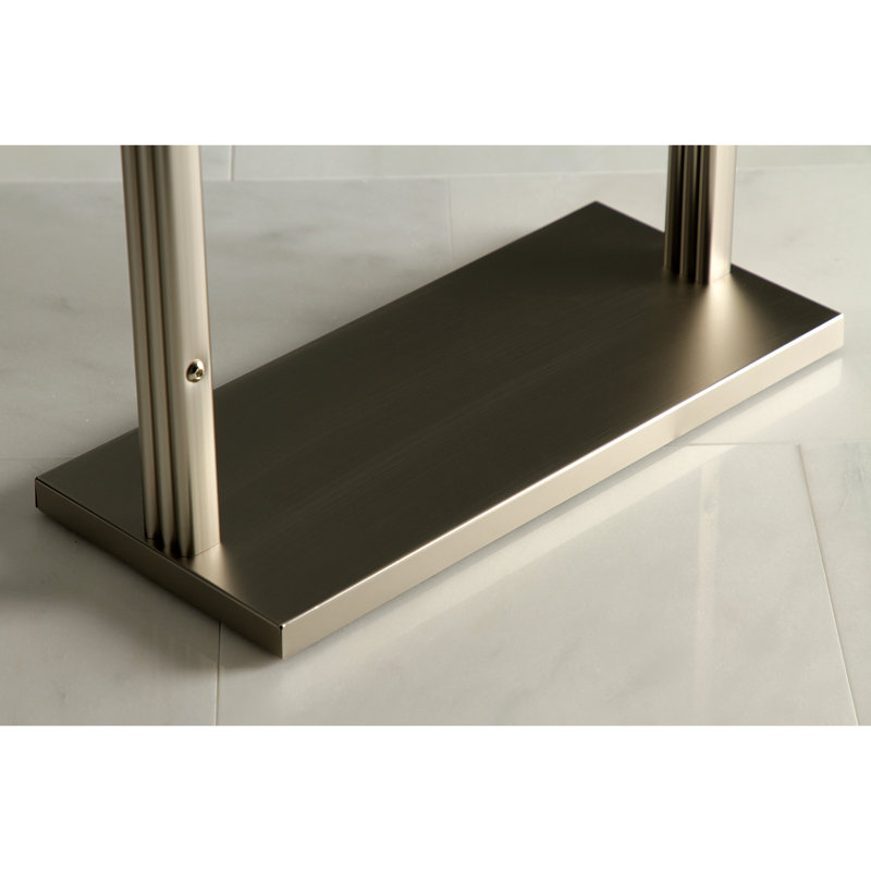 Kingston Brass Edenscape Freestanding Y-Style Towel Rack, Brushed Nickel