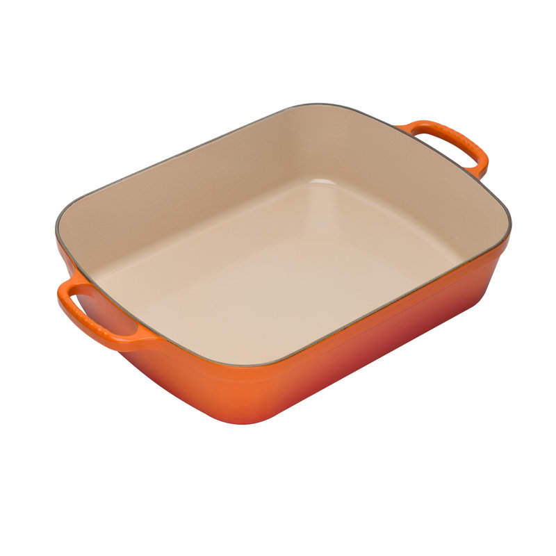 Le Creuset Signature Cast Iron Roaster, Volcanic, 33cm / 4.9L