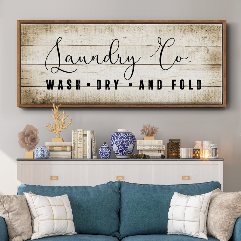 Laundry Co.- Toile encadrée