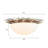 Amauriah Glass Flush Mount