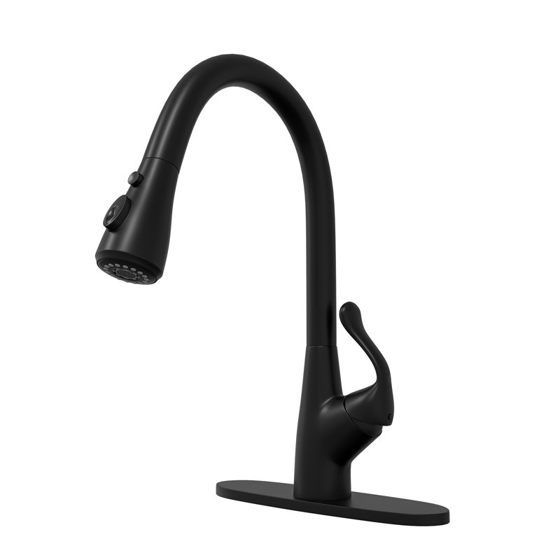 Mondawe Kitchen Faucet, Matte Black