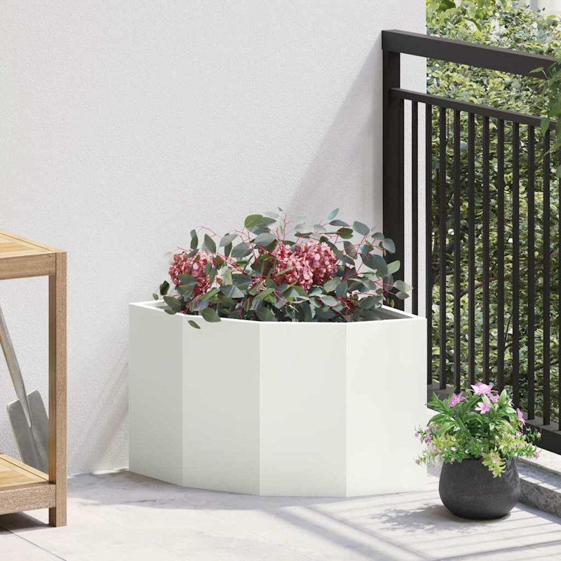 Planter Box, 35cm H x 45cm W x 45cm D, White