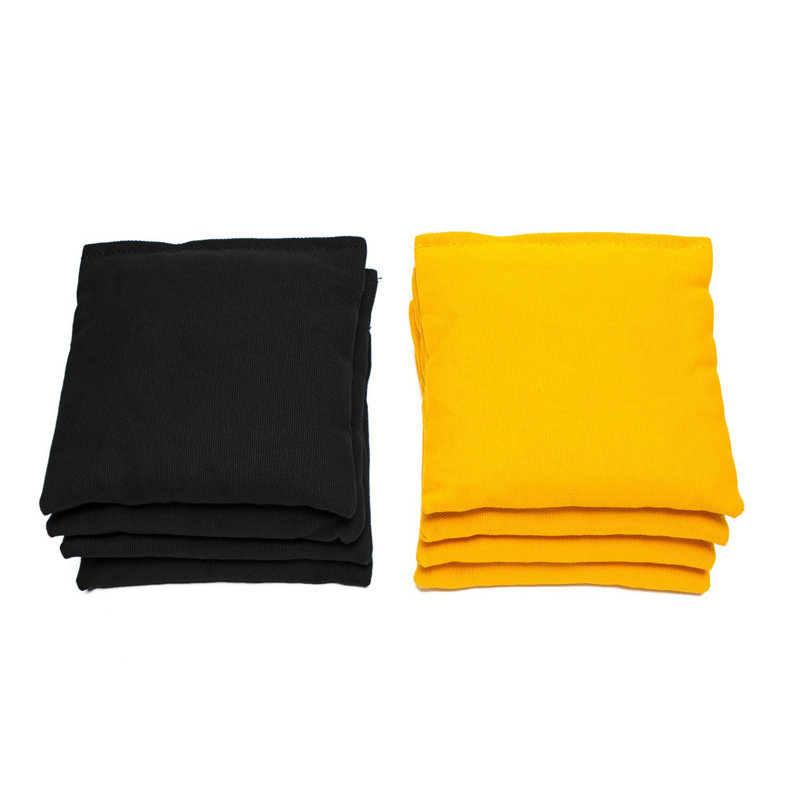 Sacs toutes saisons pour planches de cornhole, Jaune / noir