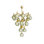 Lustre en cristal soufflé de style italien Murano par Alan Mizrahi Dolce Vita