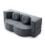 Le canapé-lit 2 en 1 pliant avec coussin se transforme facilement en canapé-lit simple pour un confort accru.-129584119-129584123