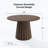 Solid Wood Dining Table Round Pedestal Kitchen Table-488293335-488293333
