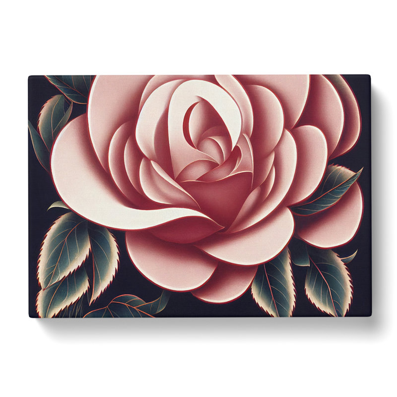 Rose Deco Vol.3 - Wrapped Canvas Print, 40cm H x 60cm W x 3cm D