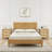 Nightstand, Rattan End Table, Nightstands With 3 Natural Rattan Drawers, Strong Support Wooden Structure, Side Table-1352464