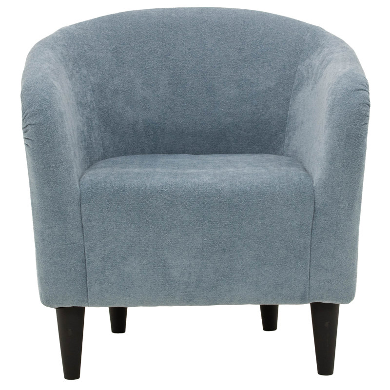 Fauteuil demi-tonneau de 29,50 po de largeur, Chloe Sky 100% Polyester