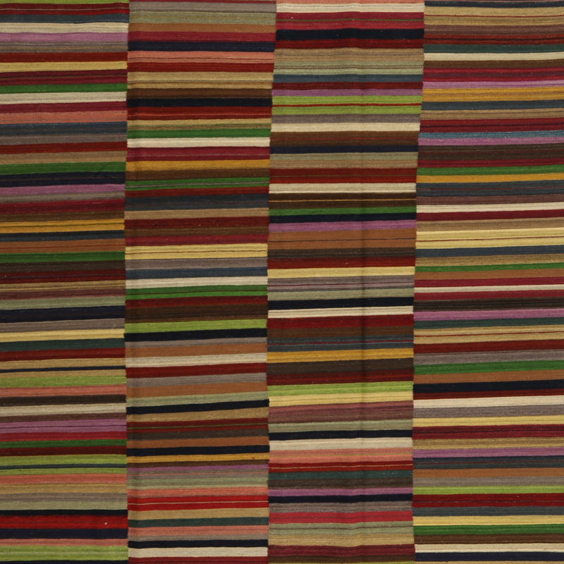 Sheneka Striped Indoor Rug, Square 8'