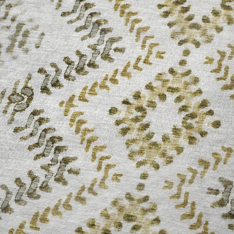 Jeté géométrique Addison Sherpa ASB684, Taupe