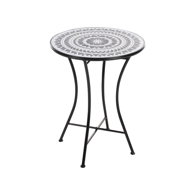 Kunkle Round 3 - Piece 2 - Person Outdoor Metal Outdoor Bistro Set