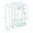 Wood Hall Tree with Side Cabinets, Adjustable Shelves, 5 Hooks and Bench-129945989