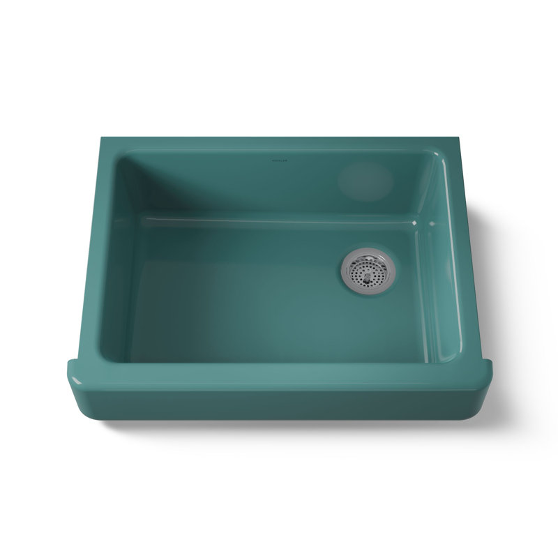 Whitehaven® 30" L x 22" W Farmhouse Kitchen Sink, Teal