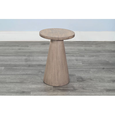 Felicity Modern Solid Wood Pedestal Side Table