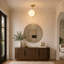 Glass Semi Flush Mount