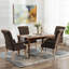 Chaise de salle à manger rembourrée avec accoudoirs en tissu Amdad-1444740940-1408077783