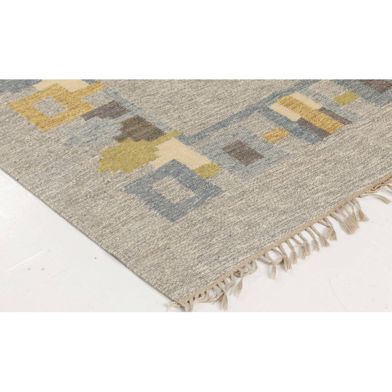 Vintage One-of-a-Kind Rectangle 4'3" x 6'7" Flatweave Area Rug