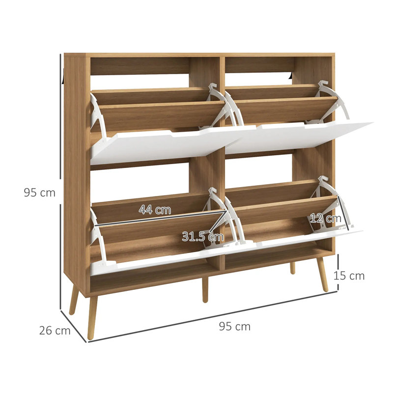 10 Pair Shoe Storage Cabinet