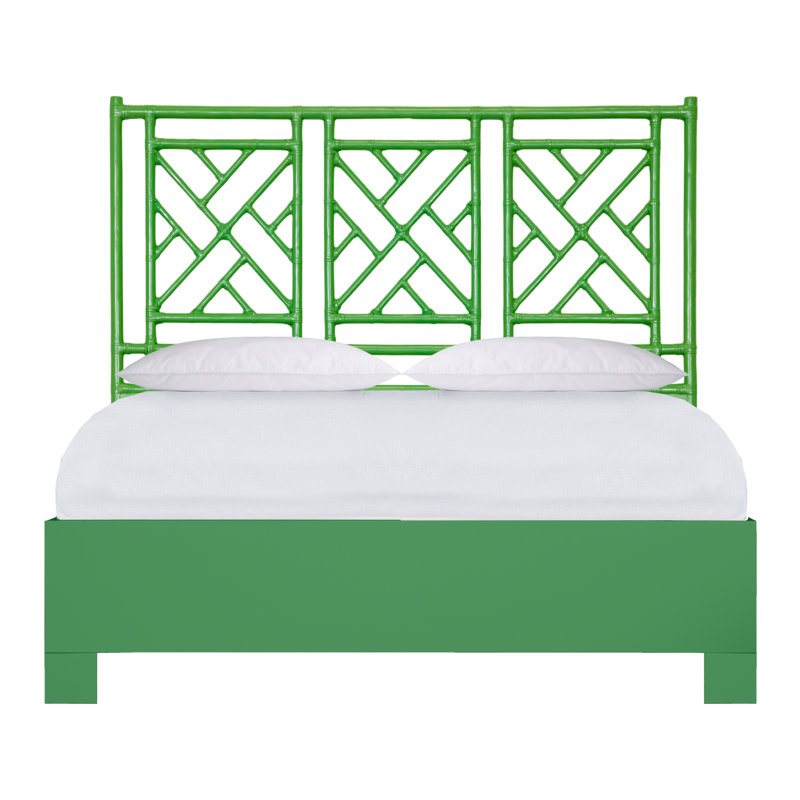 Chippendale Standard Bed, Bright Green, Full