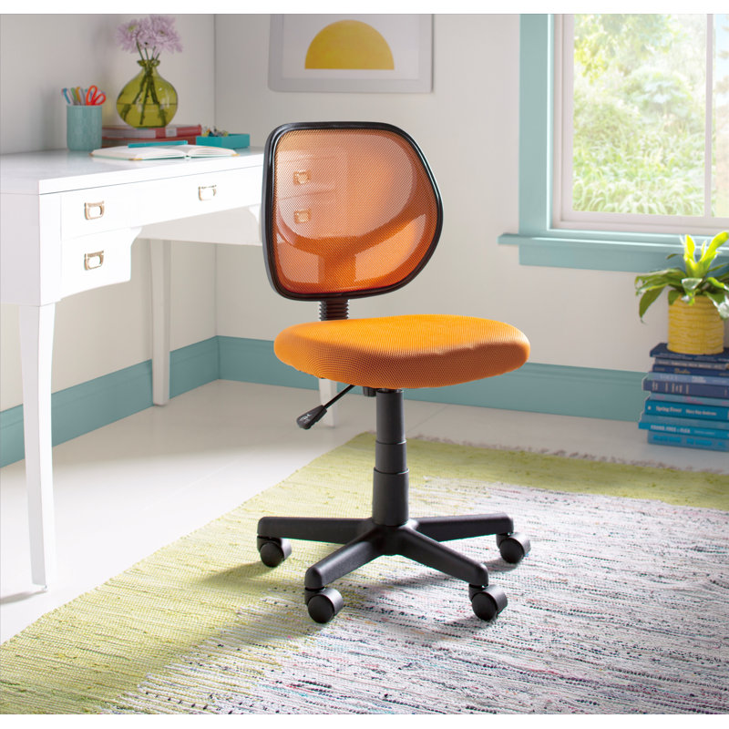 Chaise de bureau Wayfair Basics®, Orange, Non inclus