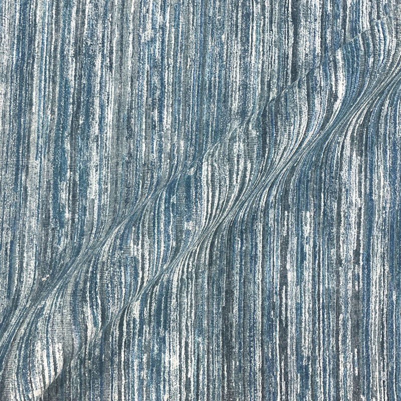 Hand Knotted Area Rug in Blue/White, Rectangle 9' x 12'