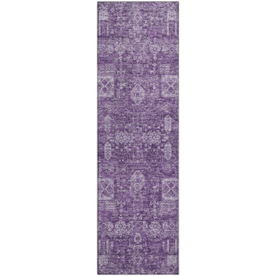 Premium Machine Washable Cerrito Purple Rug