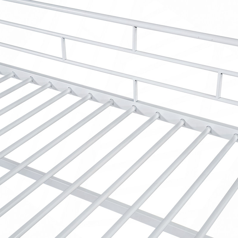 Lit mezzanine moyen avec escalier de rangement, lit simple