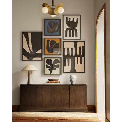 Celia Brown Hand-Woven Striped Wool Rug