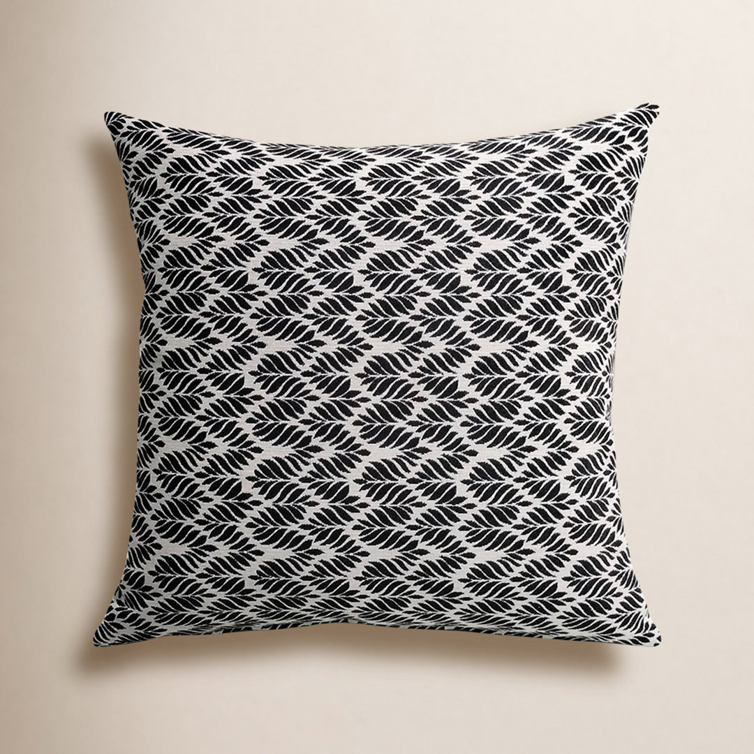 Liza Pillow Cover & Insert Square in Black/White (Set of 2) Birch Lane™ 