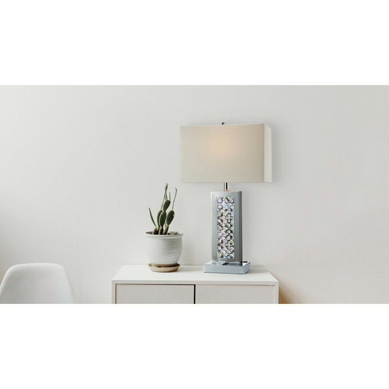 Lampe de table 28 po Strathaven, Chrome