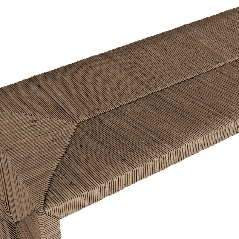 Zuri Rattan Bench