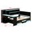 Multi-Functional Gaming Daybed with Desk,  3 Storage Drawers, Built-in Charging Station and Headboard-1940714331-1940714334