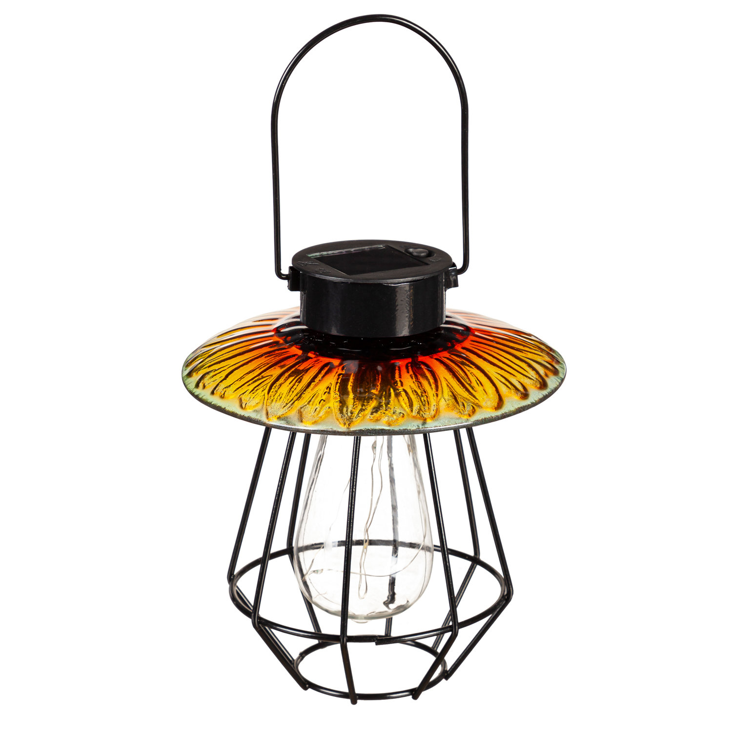 Evergreen Enterprises, Inc 7.88'' Solar Powered Outdoor Hanging Light ...